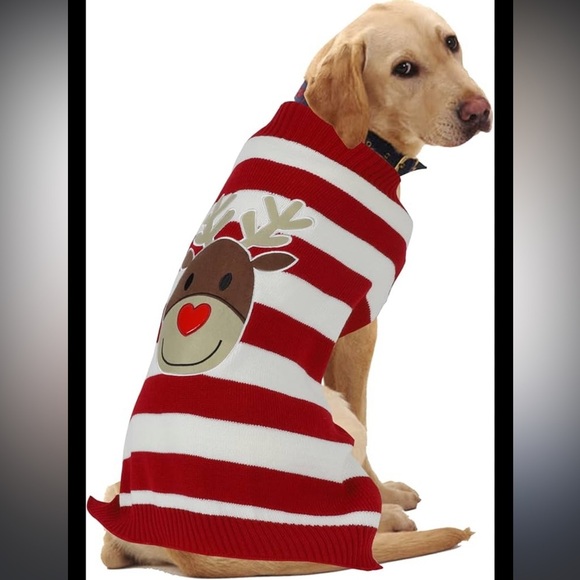 HAPEE | Christmas Reindeer Sweater for Large Dogs - Picture 5 of 5